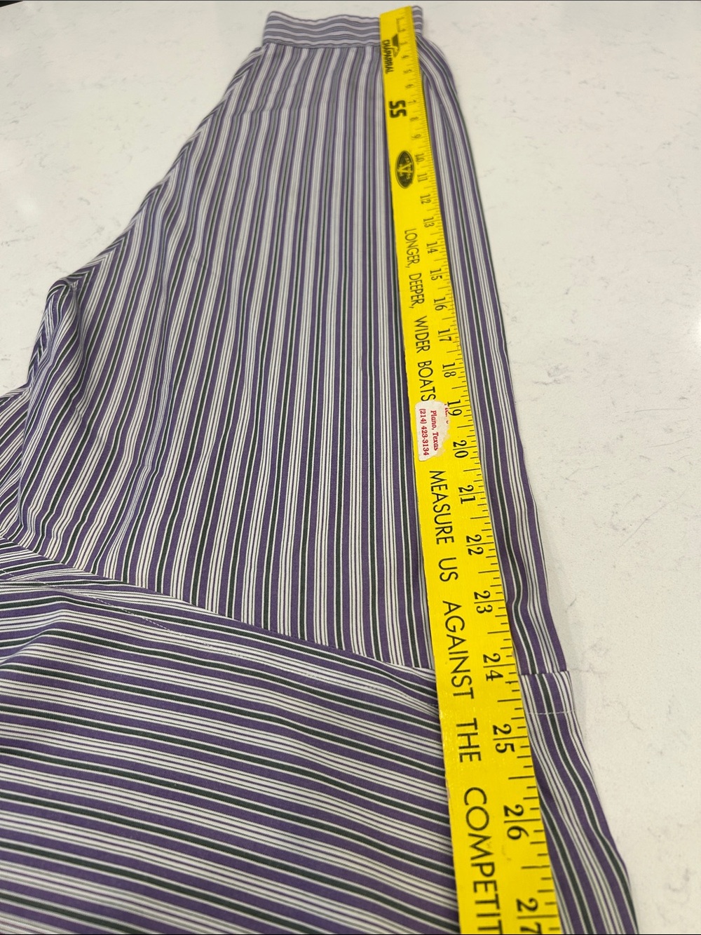 Vintage Ralph Lauren Blake Button Down Shirt XL StripeD 100% Cotton Classic Fit - Picture 9 of 10